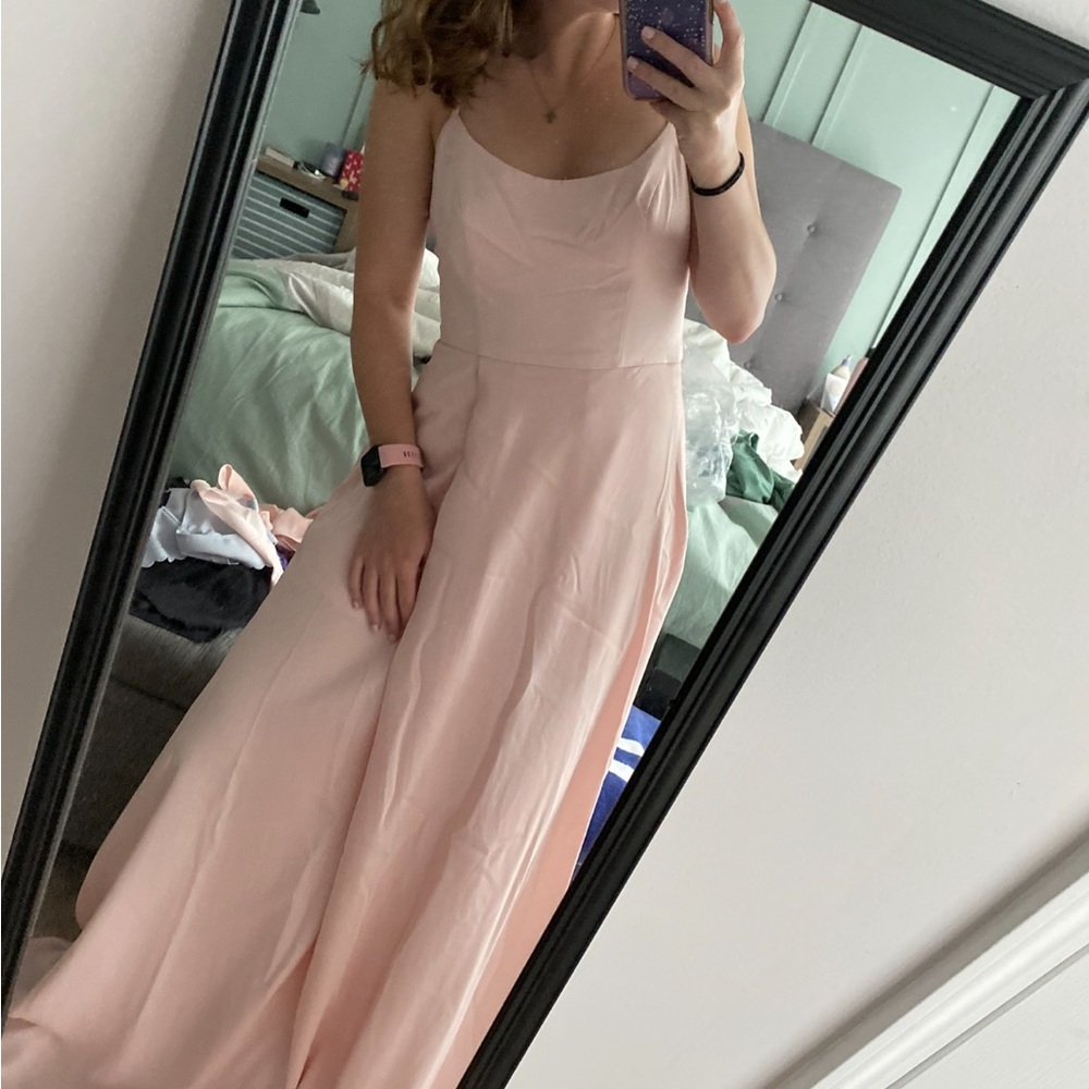 Pale Pink Bridesmaids / Prom Dress